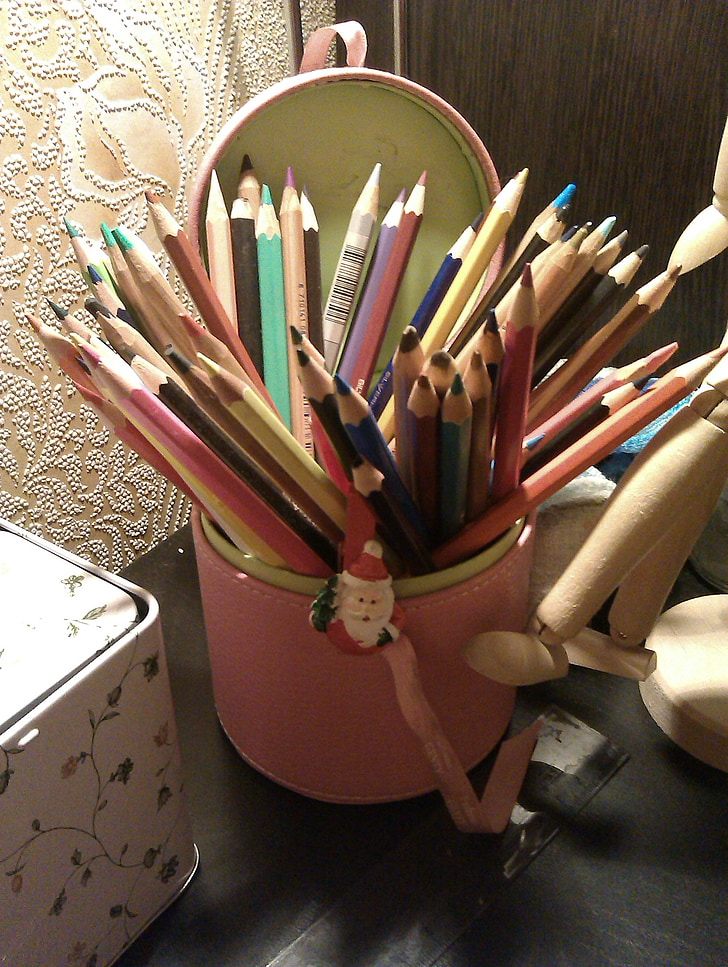 Aquarelle, akvarelė, tapyba, Akvarelė, Beicas, pieštukai, spalvoti pieštukai