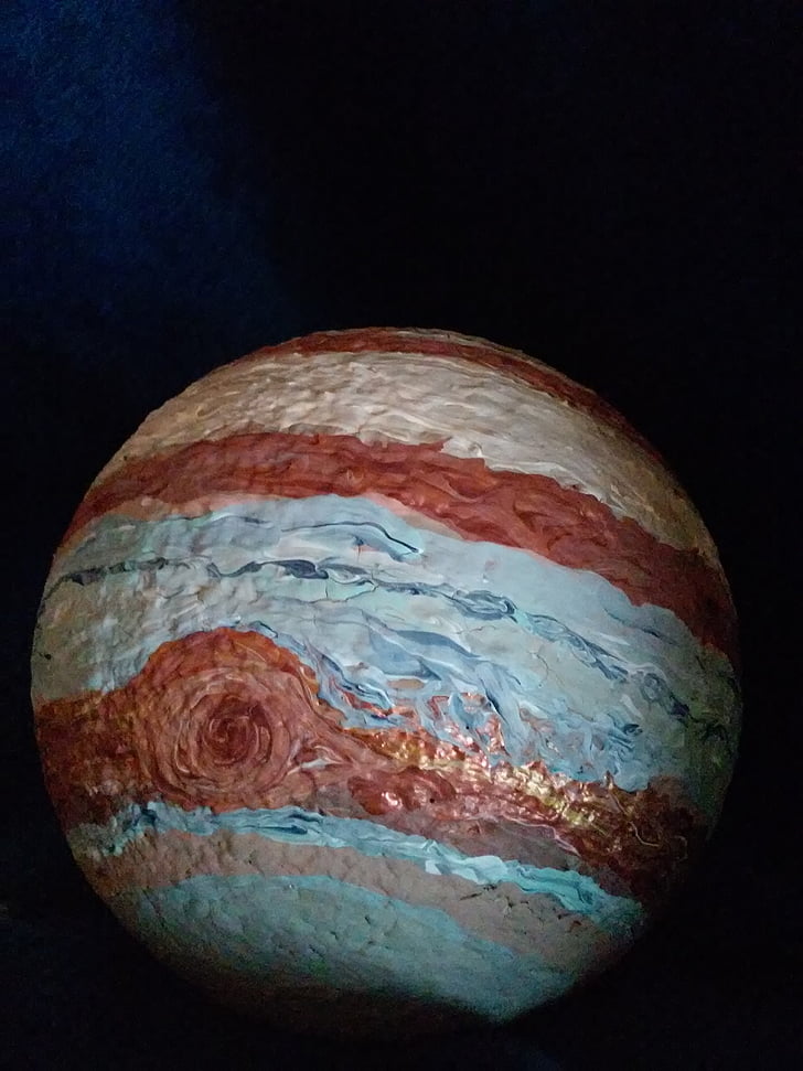 Jupiter, kelas sains, kerajinan, styrofoam bola