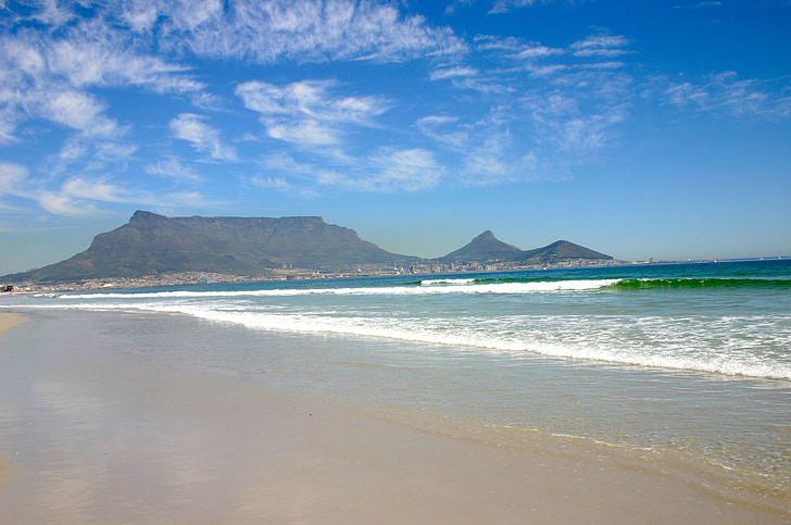 Cape town, stranden, Taffelberget
