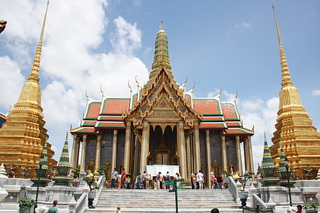 아시아, 태국, 방콕, 그랜드 팰리스, 궁전