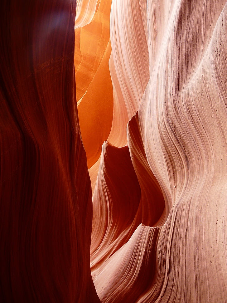 antilope canyon, side, sand sten, Gorge, Canyon, farverige, farve