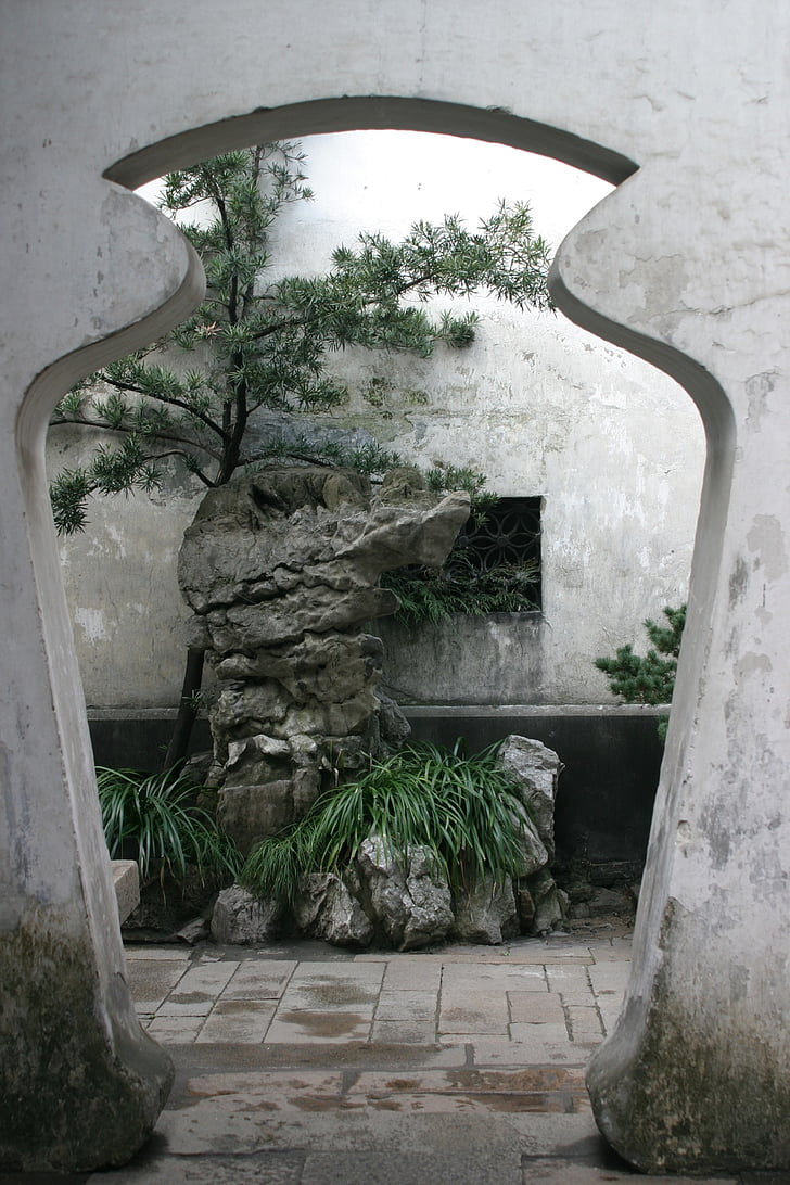 Kina, bonsai, vrt, arhitektura