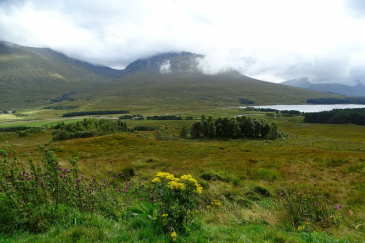 Škotska, krajine, narave, razpoloženje, višavju in otokih, romance, gorskih