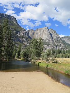 Yosemite, El capitan, góry, krajobraz, Natura, Stany Zjednoczone