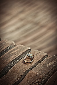 anillos de boda, oro, boda, amor, matrimonio, una nueva forma de vida, pareja joven