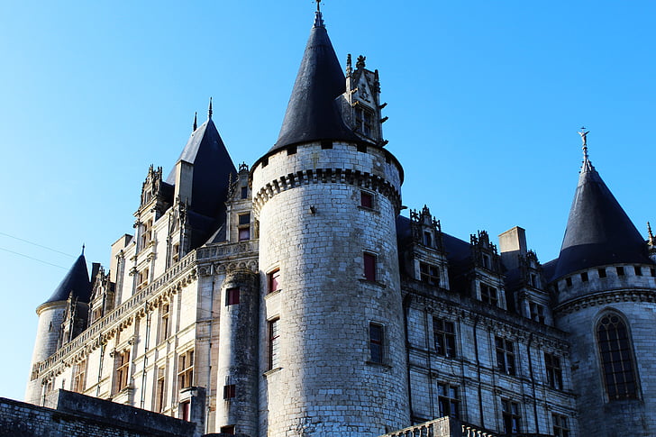 slott, Castle rochefoucauld, Rochefoucauld, Heritage, Pierre, Frankrike, Charente