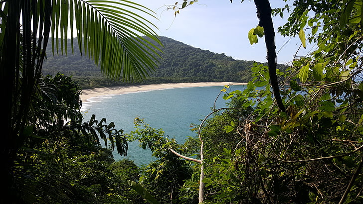Beach, Mar, homok, természet, Caraguatatuba, Ubatuba, északi partvidék
