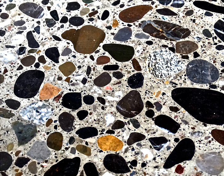 piatră podea, pietre, podea, model, teren, multicolor, plat