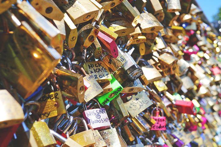 Love locks, Rakkaus, rakkaus linna, symboli, Ikuinen rakkaus, rakkaus symboli, romanttinen