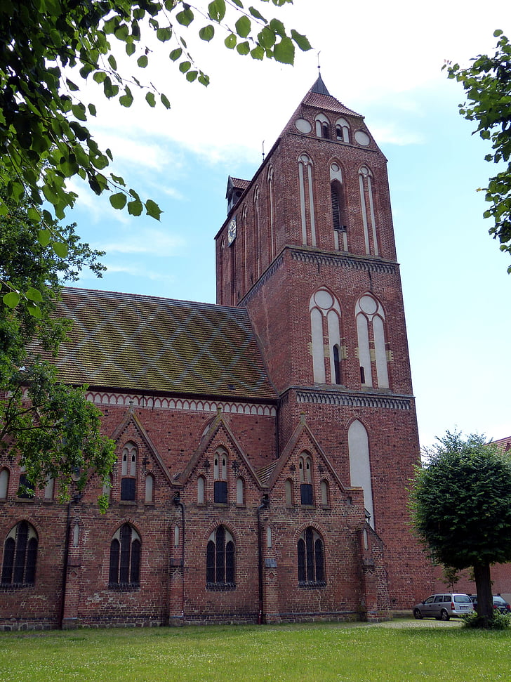 Güstrow, Mecklenburg, Mecklenburg-Vorpommern, kyrkan, dom, Domkyrkan, historiskt sett