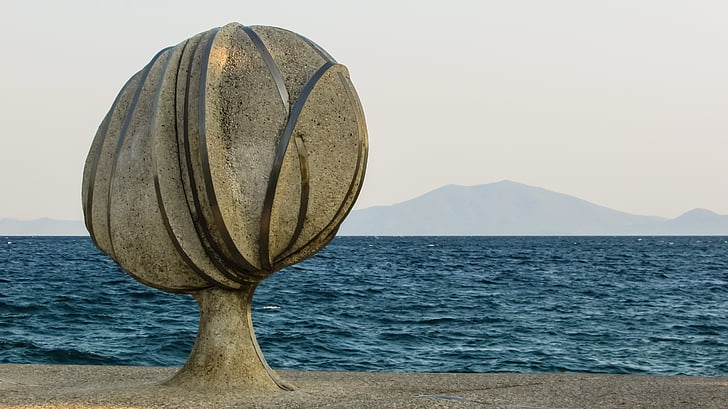 greece, volos, anavros park, sculpture, art, modern