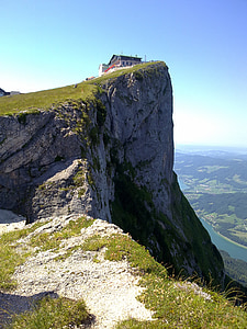 schafbergspitze, powstanie na szczyt, po stacji górskiej