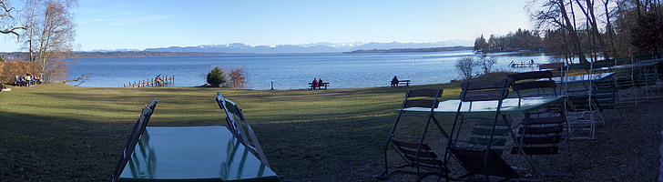 Starnberger see, Λίμνη, νερό, το φθινόπωρο