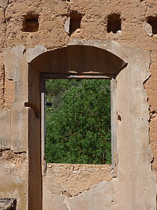 vinduet, ruin, forlatt, vinduet brutt, tomt vindu, huset forlatt, arkitektur