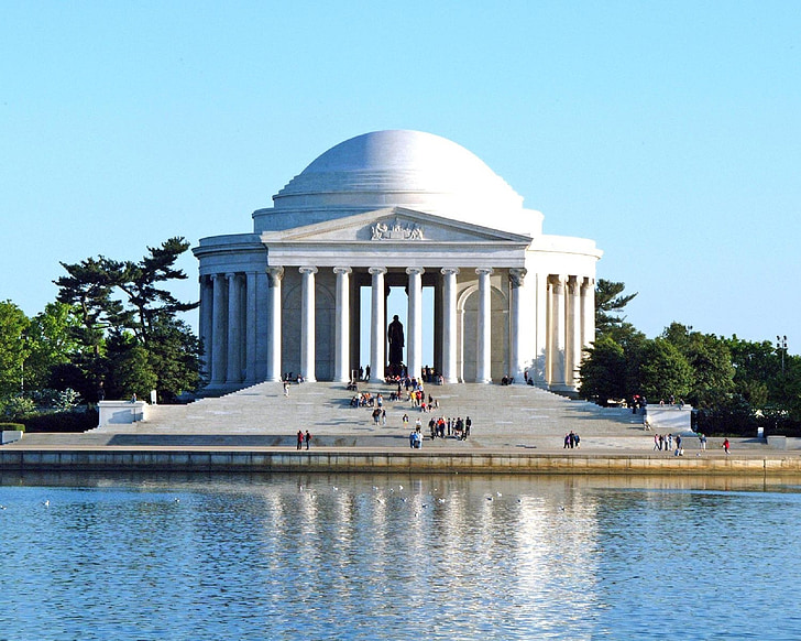 Džefersona memoriāls, orientieris, Washington, ASV, valsts, tūrisms, prezidents