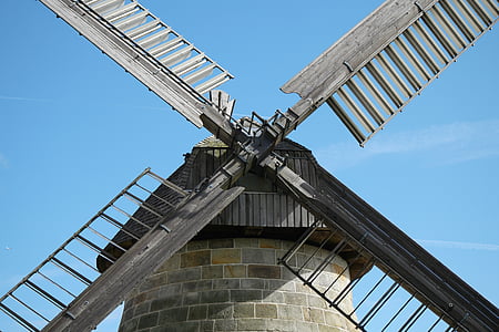 Windmill, detalj, vindsnurra, Wing, vind, vindkraft, kraftproduktion