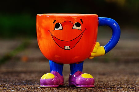 Puchar, śmieszne, Smiley, stopy, śmiać się, emotikon, ładny