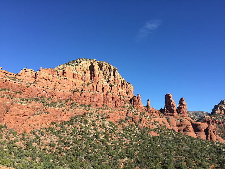 Sedona, Arizona, kraštovaizdžio, pietvakarių, smiltainis, Gamta, dykuma