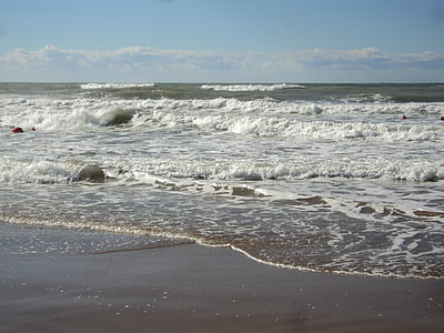 holiday, sand, sea, beach, ocean, water, weather