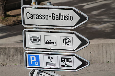 sinal, estrada, Cantão ticino, Bellinzona, Suíça
