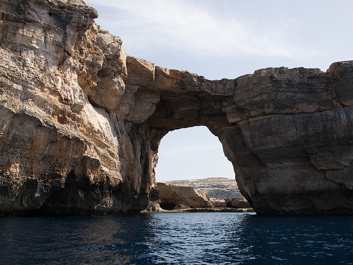 Gozo, Блакитні вікно, море, рок