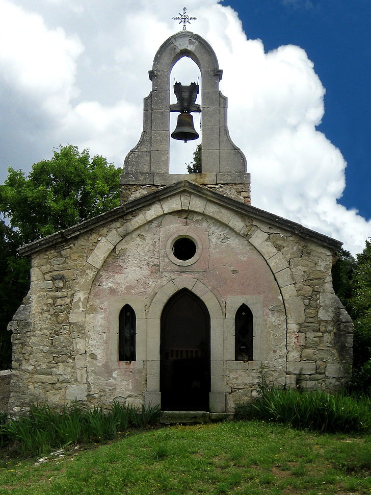 Chapelle-saint-michel, Lurs, Alpes-de-haute-provence, Kaplica, Francja, Prowansja, stary