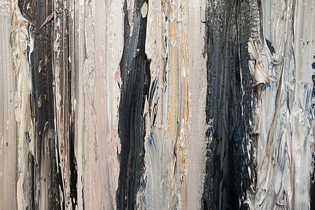 pintura d'oli, Empanada, fons, fons, gris, negre, curs