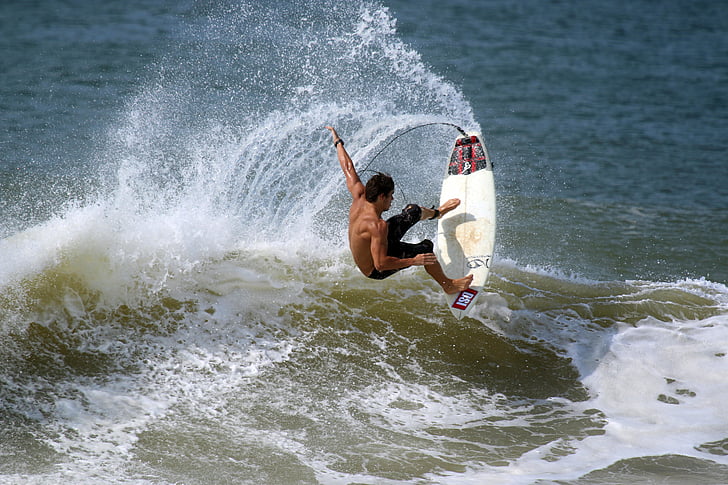 man, surfing, waves, people, sport, surfer, board