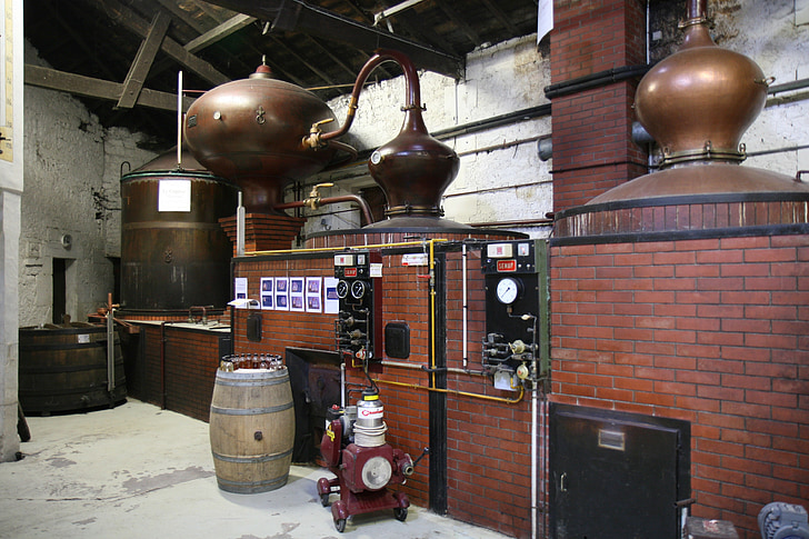 Cognac, produktion, Frankrig, fransk, vintage, lager, bryggeriet