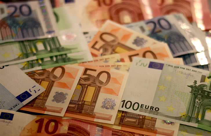 peníze, bankovky, eura, bankovka, papírové peníze, Bill, mnoho