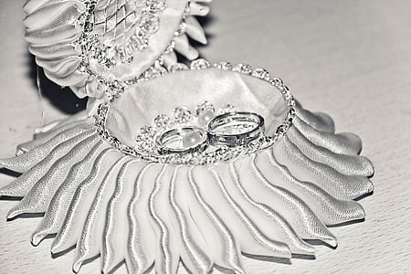 ślub, pierścienie, biały, Biżuteria, Zegarek wysadzany kamieniami szlachetnymi