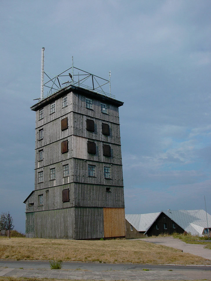 ddr, former border tower, watchtower, tower, border, rennsteig, thuringia germany