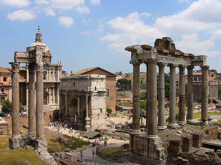 Rome, Italië, het platform, Europa, toeristen, vakantie, wandeling