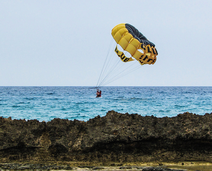 parapente, deporte de mar, volar, cielo, extremo, paracaídas, actividad