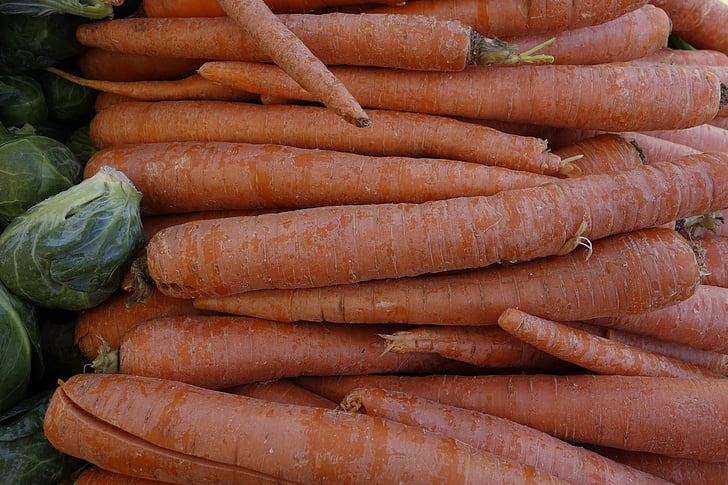 wortel, Makanan, segar, sehat, sayuran