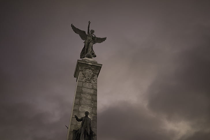 Renommee, emlékmű, Sir george-etienne cartier, szobrász, George william hill, Montreal, Mont-royal