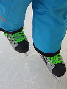 Skate, skating, skater, es, musim dingin, seluncur es, leihschuh