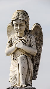 天使, 彫刻, 宗教, 像, キリスト教, 記念碑, 墓地