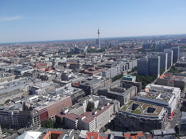 Berlín, punt de referència, Torre de la TV, l'Outlook, ciutat, visió, fades Torres