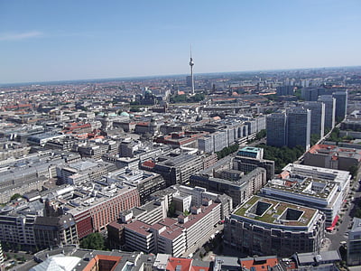 Berlín, punto de referencia, Torre de la TV, Outlook, ciudad, visión, Torres de hadas