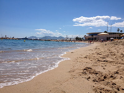 plaj, Deniz, Cannes