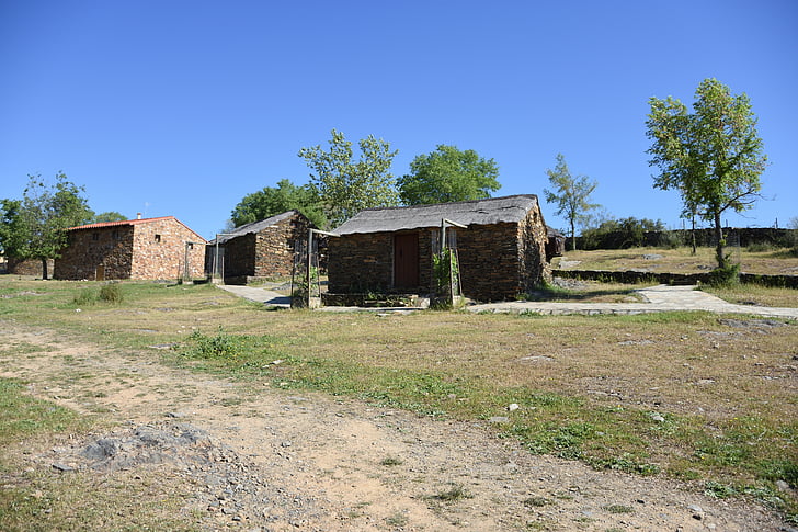 Extremadura, Monfragüe, typische Hütten