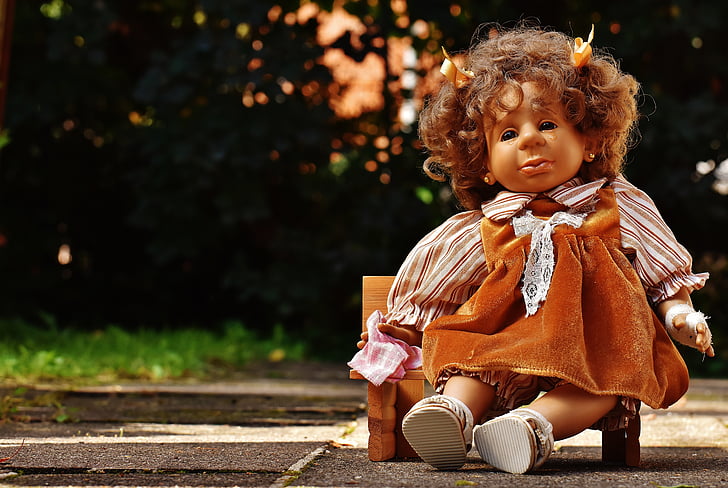 doll, girl, cry, injured, tears, sweet, toys