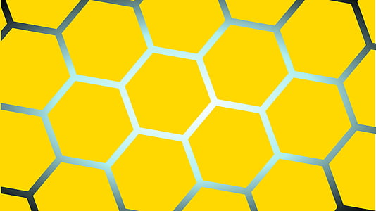 gelb, Platz, der Bienenkorb, geometrische Form, leuchtende Farbe, farbigen Hintergrund, keine Menschen