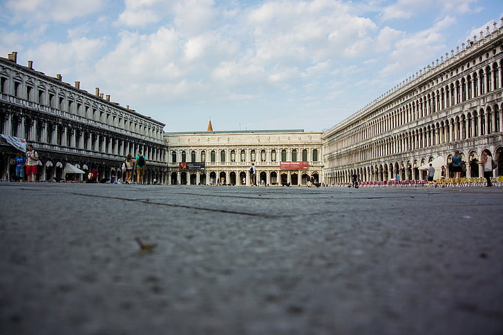 Venedig, Italien, historisch, der berühmte Markusplatz, Venezia, Architektur, Altstädter Ring