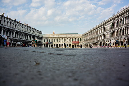 Venetië, Italië, historisch, San Marcoplein, Venezia, het platform, stadsplein