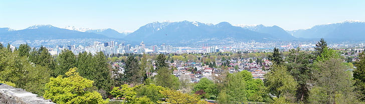 Vancouver, město, Panorama, Panoráma města