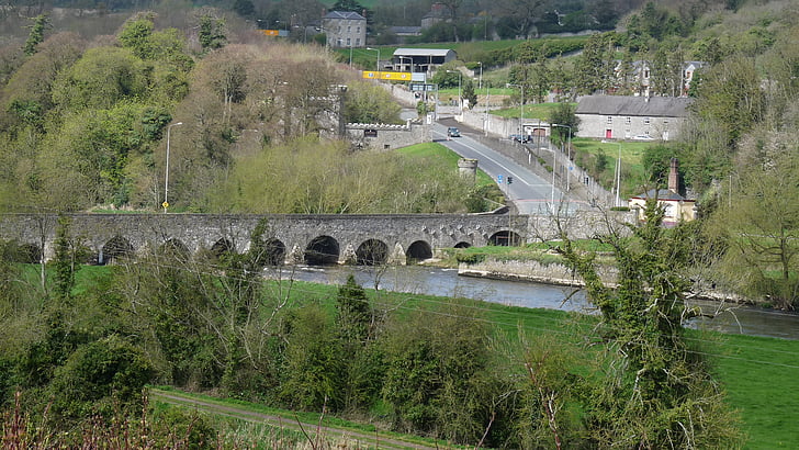 Irland, Bridge, floden, Arch, landskap