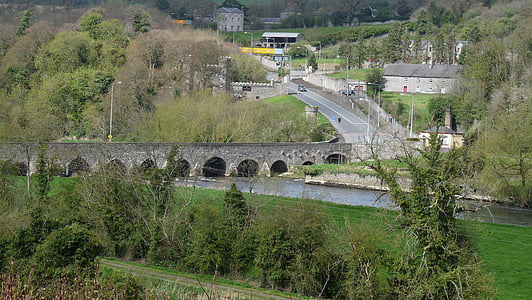 ireland, bridge, river, arch, landscape