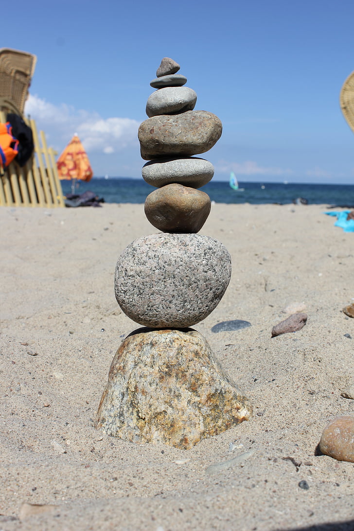 Cairn, Steinen, Turm, Stabilität, Steinturm, gestapelt, Gleichgewicht